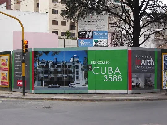 Cerco de Obra calle Cuba