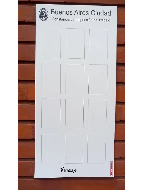 Cartel Inspección de trabajo